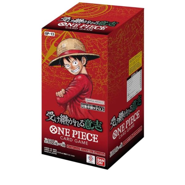 ONE PIECE CG OP-13 BOOSTER BOX WILL THAT PASSED DOWN OP-13 4 ONE PIECE CG OP-13 BOOSTER BOX WILL THAT PASSED DOWN OP-13
