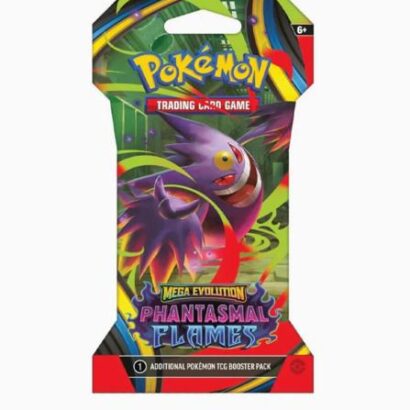 MEGA EVOLUTION PHANTASMAL FLAMES SLEEVED BOOSTER PACK 4 MEGA EVOLUTION PHANTASMAL FLAMES SLEEVED BOOSTER PACK