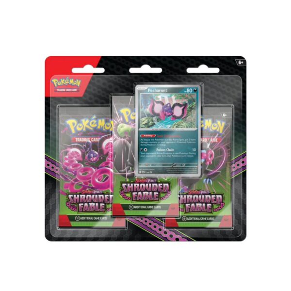 SHROUDED FABLE THREE BOOSTER PACK AND PROMO CARD BLISTER 4 SHROUDED FABLE THREE BOOSTER PACK AND PROMO CARD BLISTER