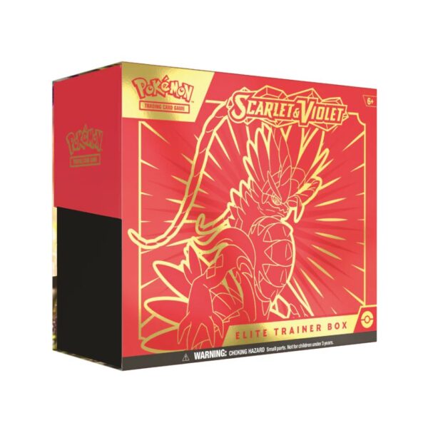 SCARLET AND VIOLET ELITE TRAINER BOX (KORAIDON) 4 SCARLET AND VIOLET ELITE TRAINER BOX (KORAIDON)