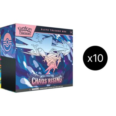 Chaos Rising Elite Trainer Box Case English Pokémon TCG sealed product